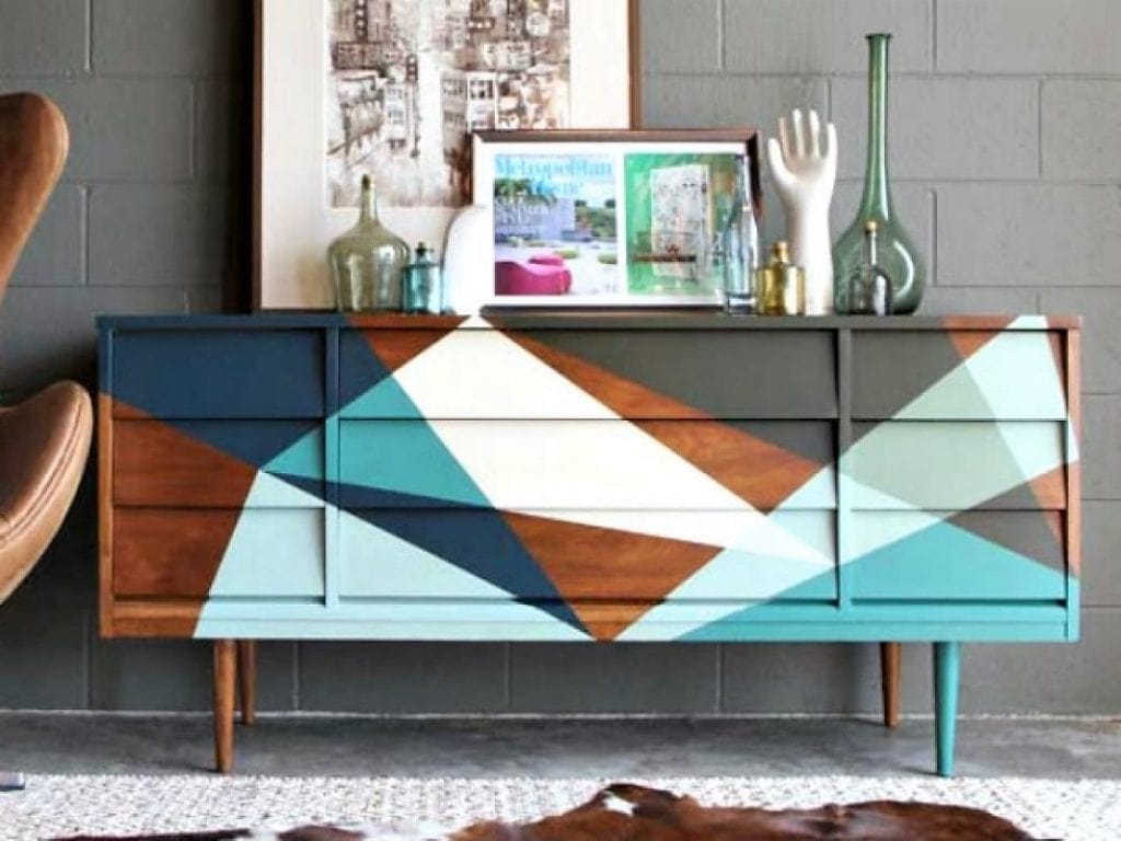 Styling a dresser with paint