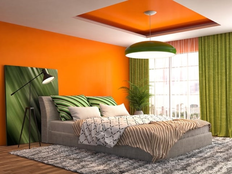 Bold green bedroom design ideas