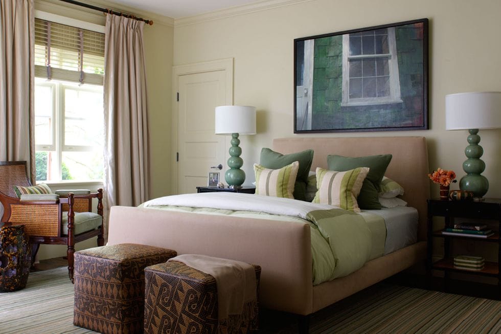 Green bedroom decor ideas