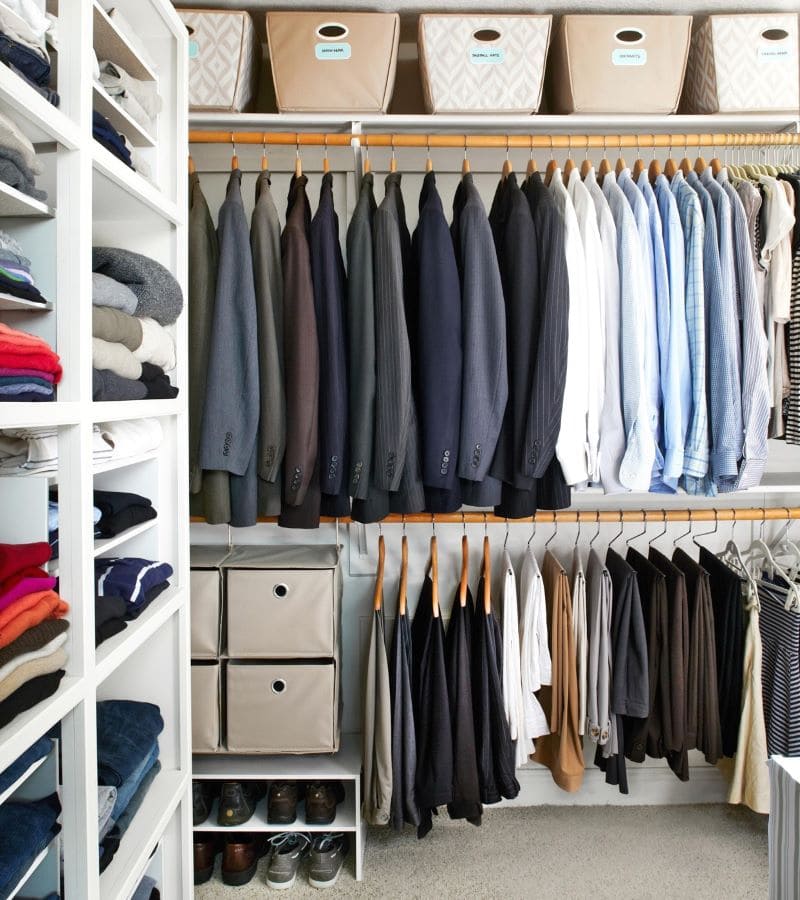 Organized wardrobe ideas