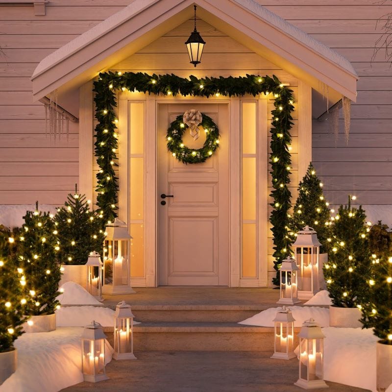 Christmas decor ideas for the front door