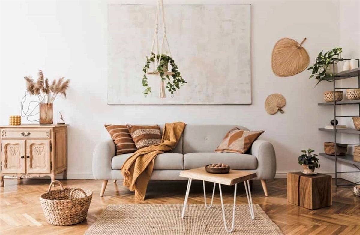 How To: The Minimalist Bohemian Living Room