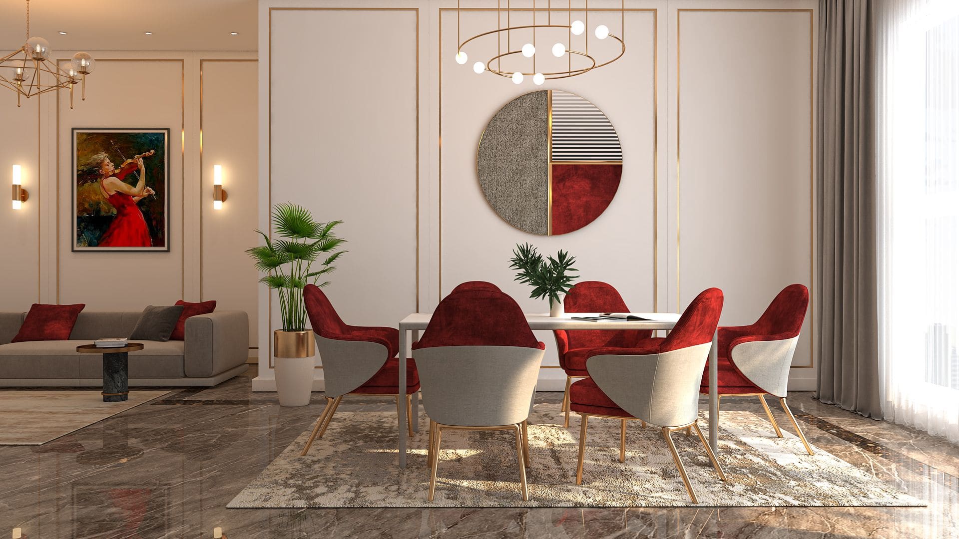 Art Deco Dining Room With a Twist