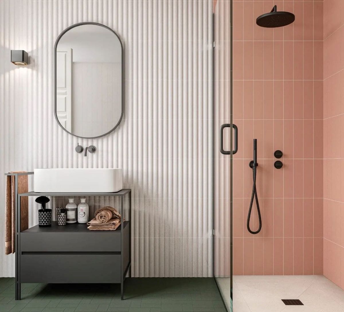 Muted pastel bathroom decor ideas 2023