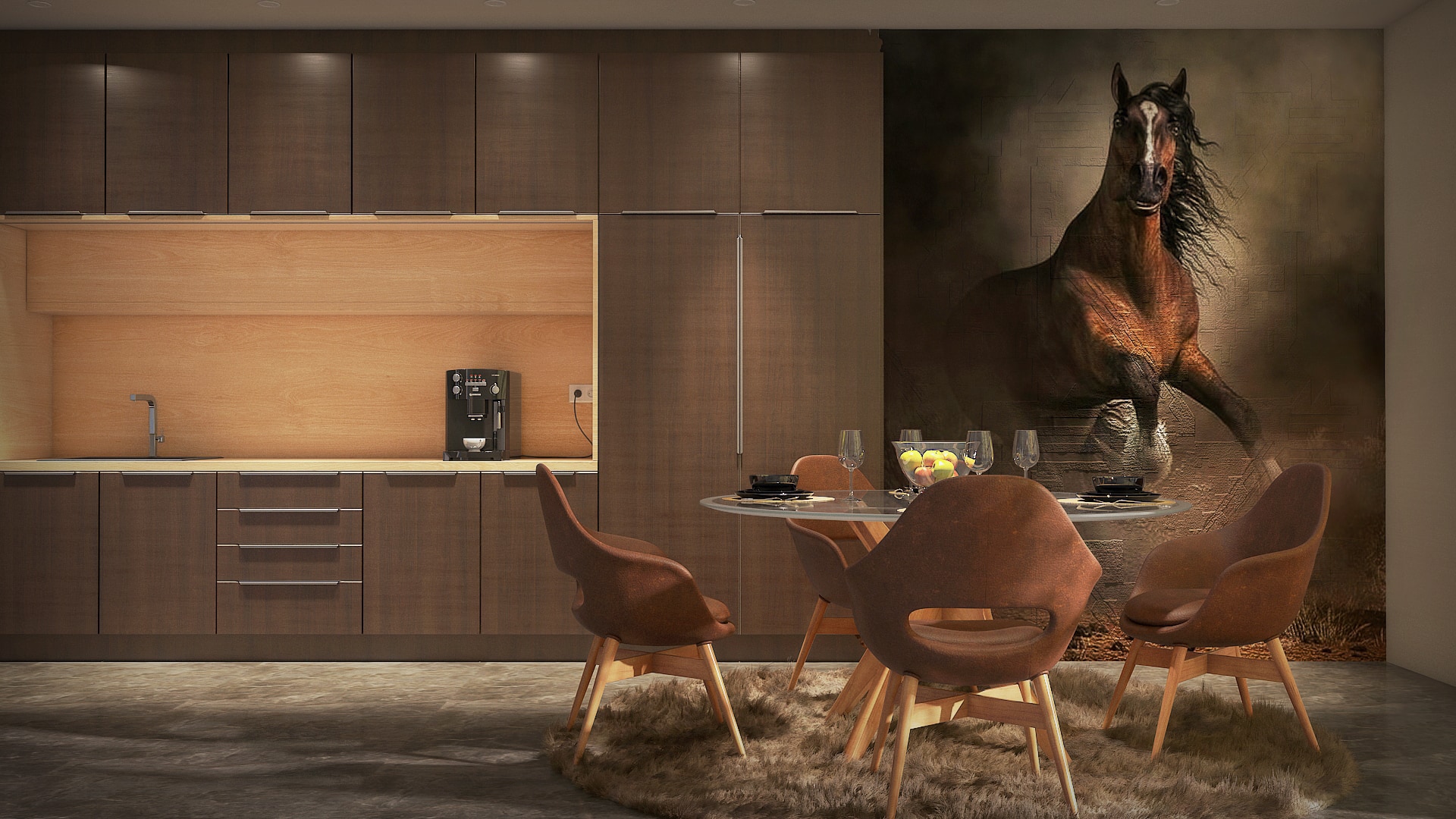 Modern Kitchen & Dining in Earthy Hues