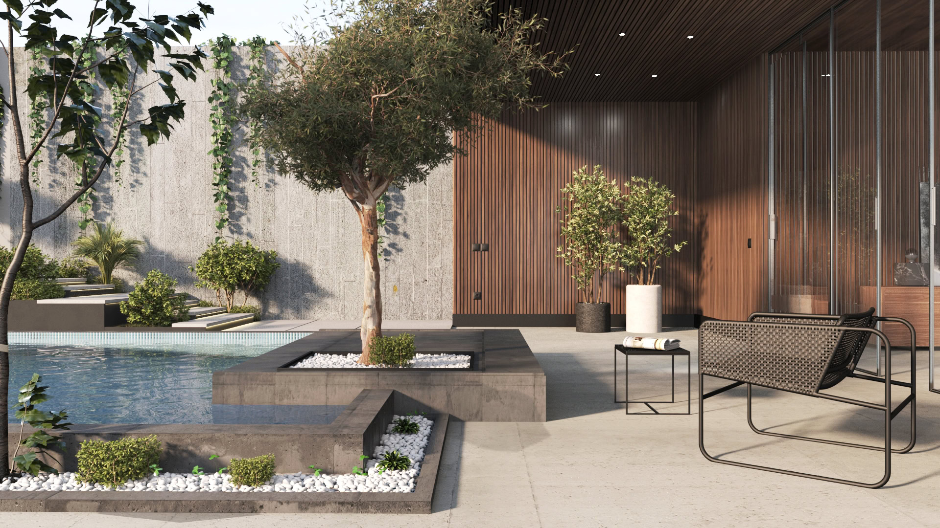 Japandi Terrace Retreat, A stylish outdoor space